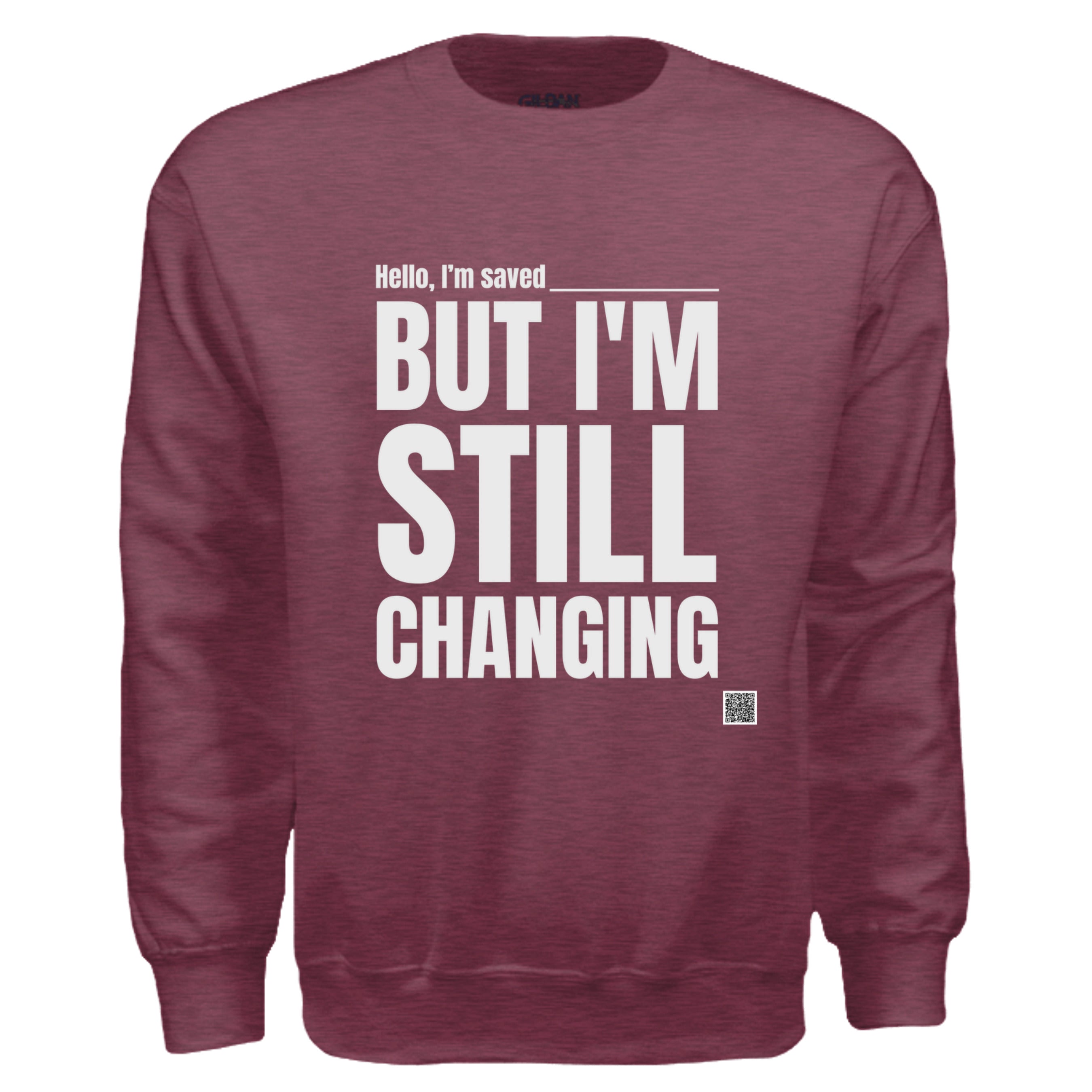 Heather Sport Dark Maroon - G180 - FRONT