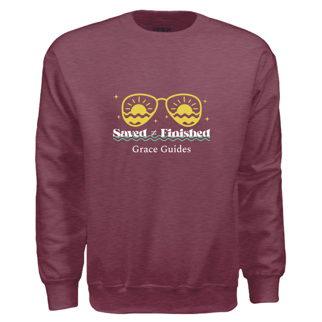 Heather Sport Dark Maroon - G180 - FRONT
