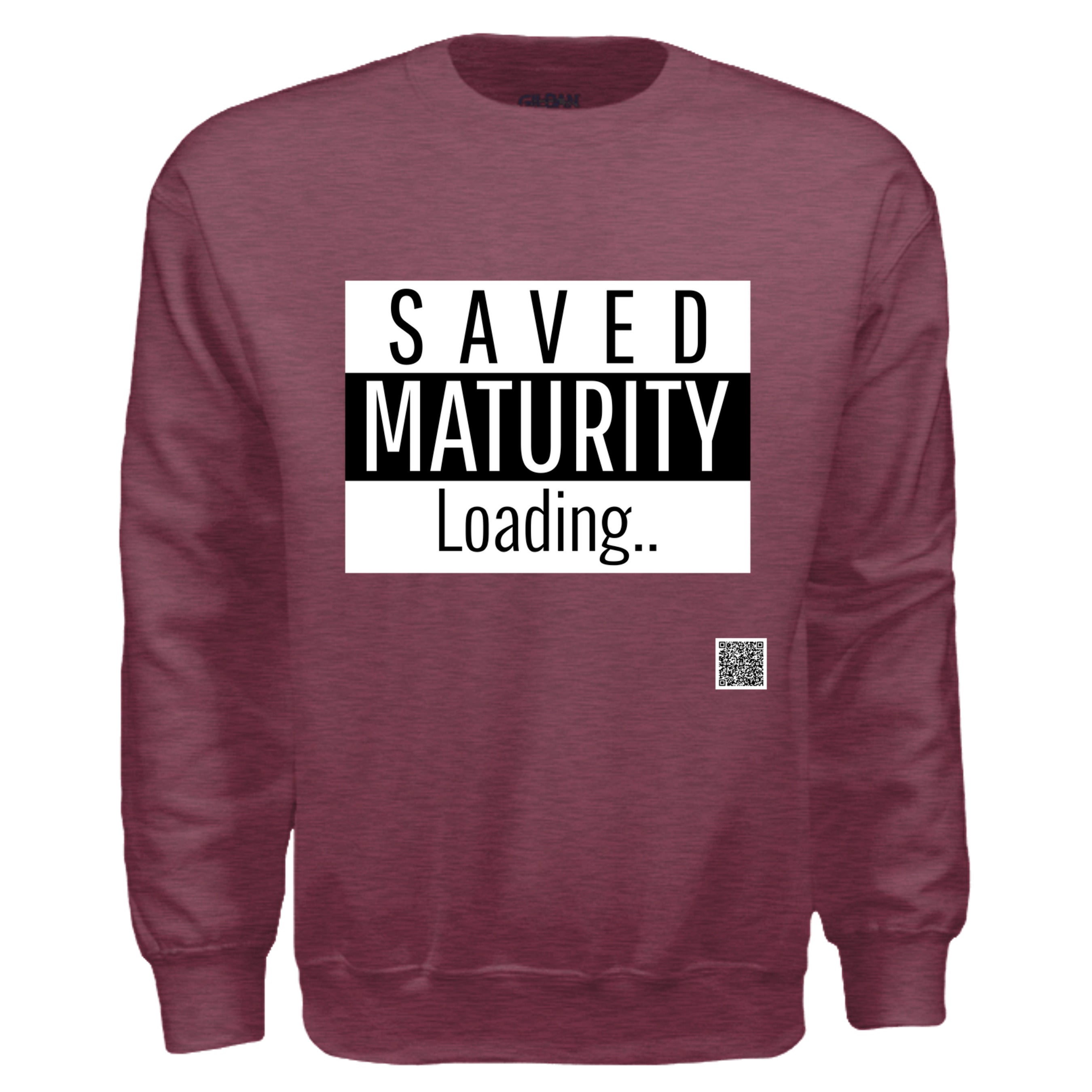 Heather Sport Dark Maroon - G180 - FRONT